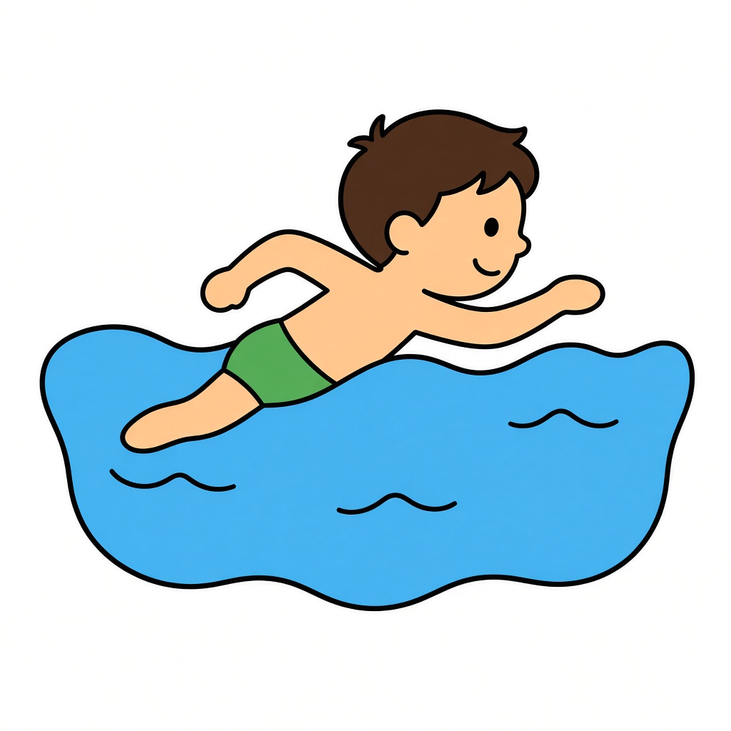 swam